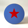 Blue and Red Star Coaster