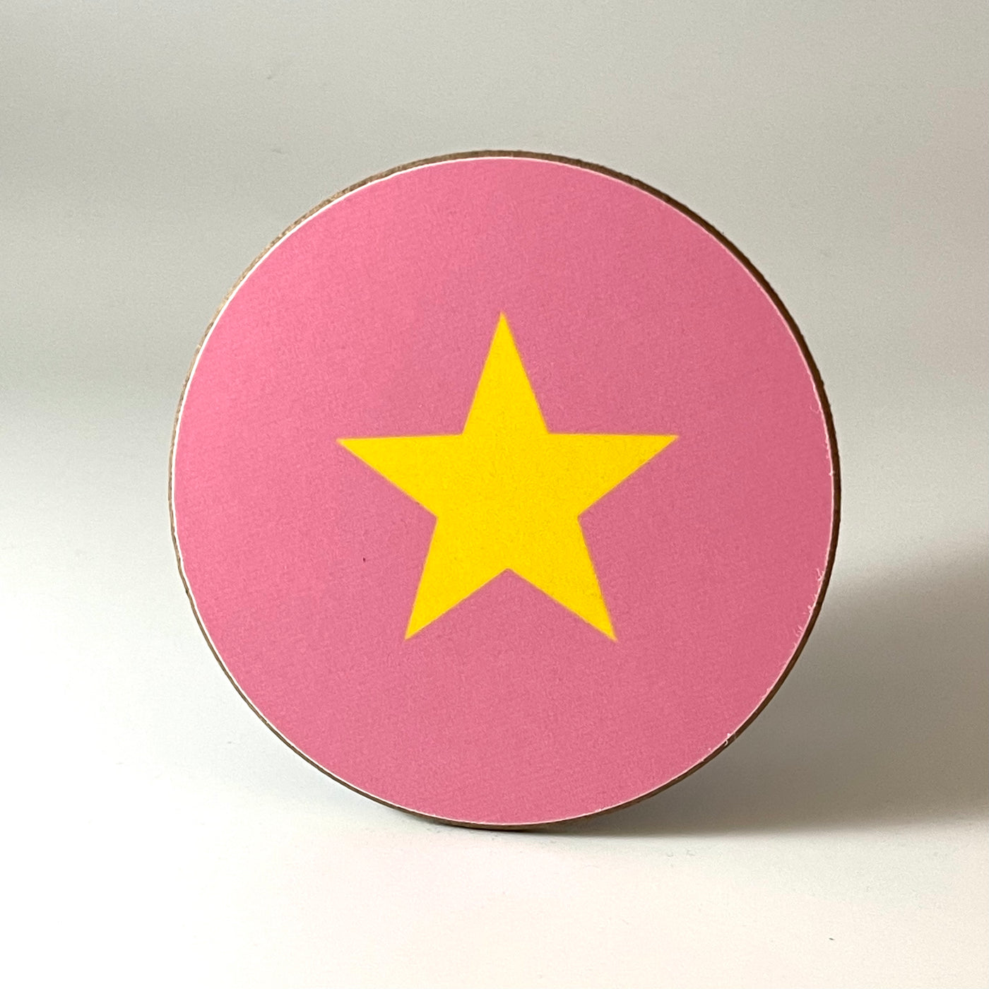 Pink and Yellow Star Coaster