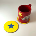 Yellow and Blue Star Coaster