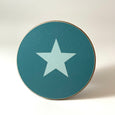 Teal and Aqua Star Coaster