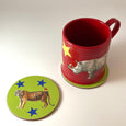 Tiger and Parrot Terry and Polly Coaster