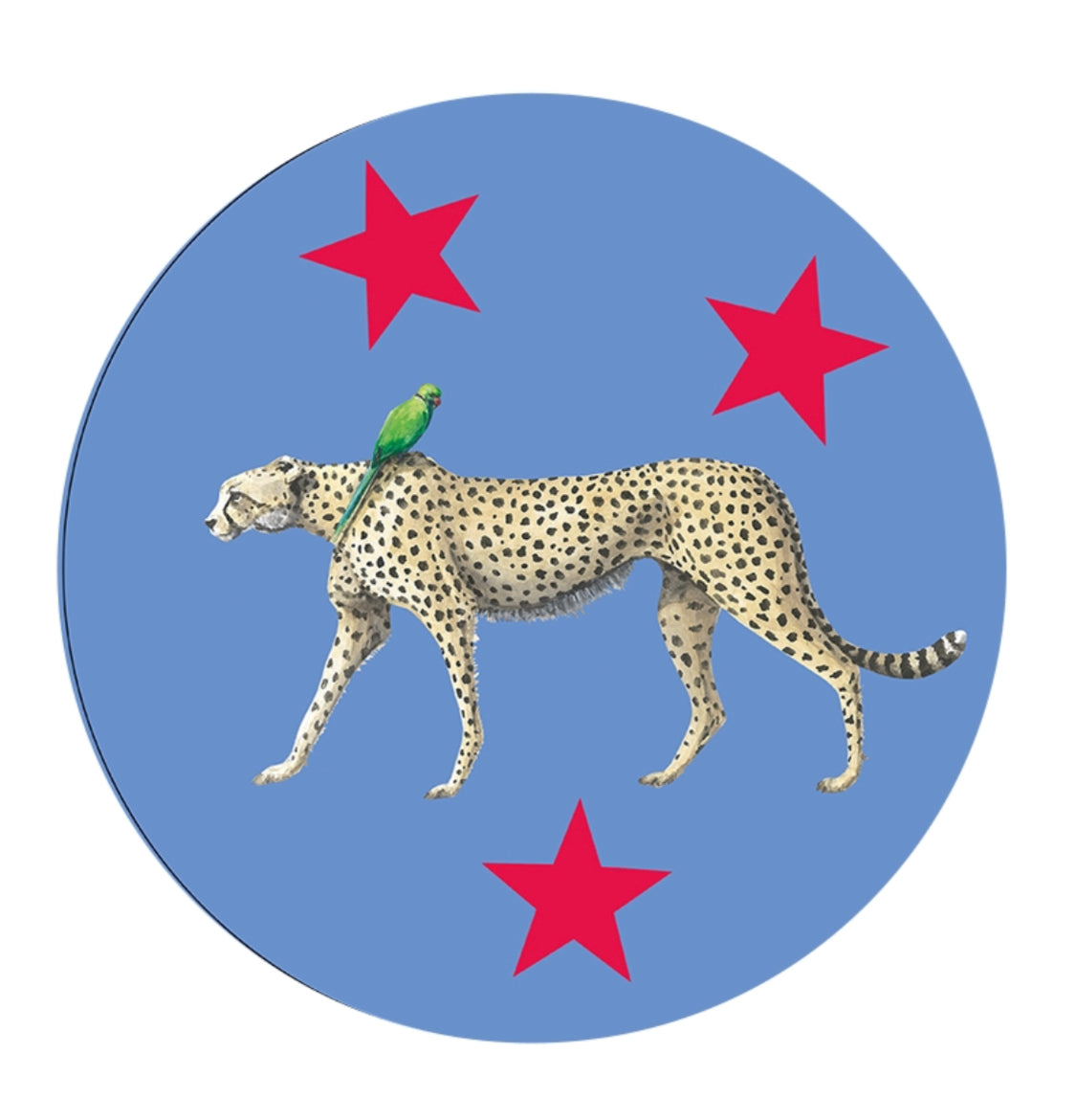 Cheetah and Parrot Linford and Pandora Place Mat