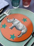 Rhino and Toucan Arthur and Ryan Place Mat