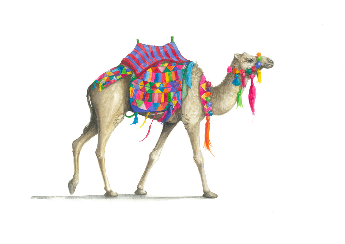 Colourful Camel - Beanie Print