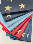 Navy and Gold Star A5 Notebook