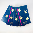 Royal Blue and Gold Star A5 Notebook