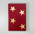 Red and Gold Star A5 Notebook