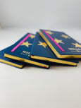 Royal Blue and Gold Star A5 Notebook