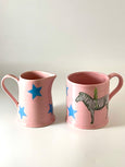 Pink and Blue Star Mini Jug