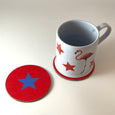 Red and Blue Star Coaster