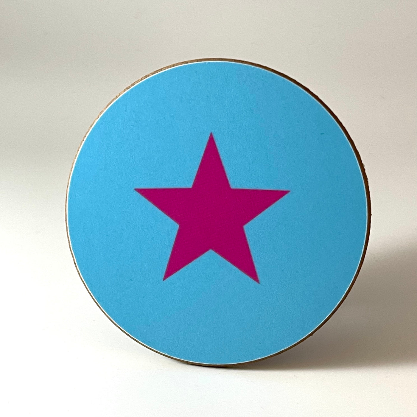 Turquoise and Pink Star Coaster