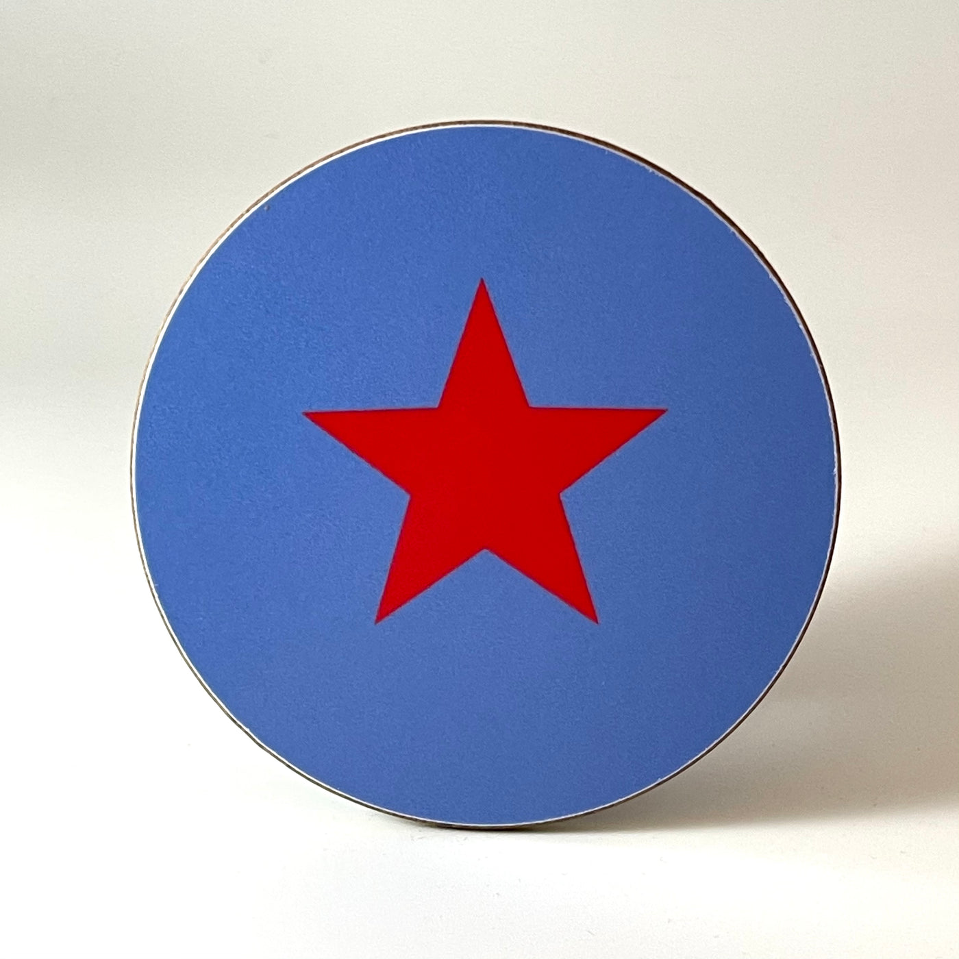 Blue and Red Star Coaster