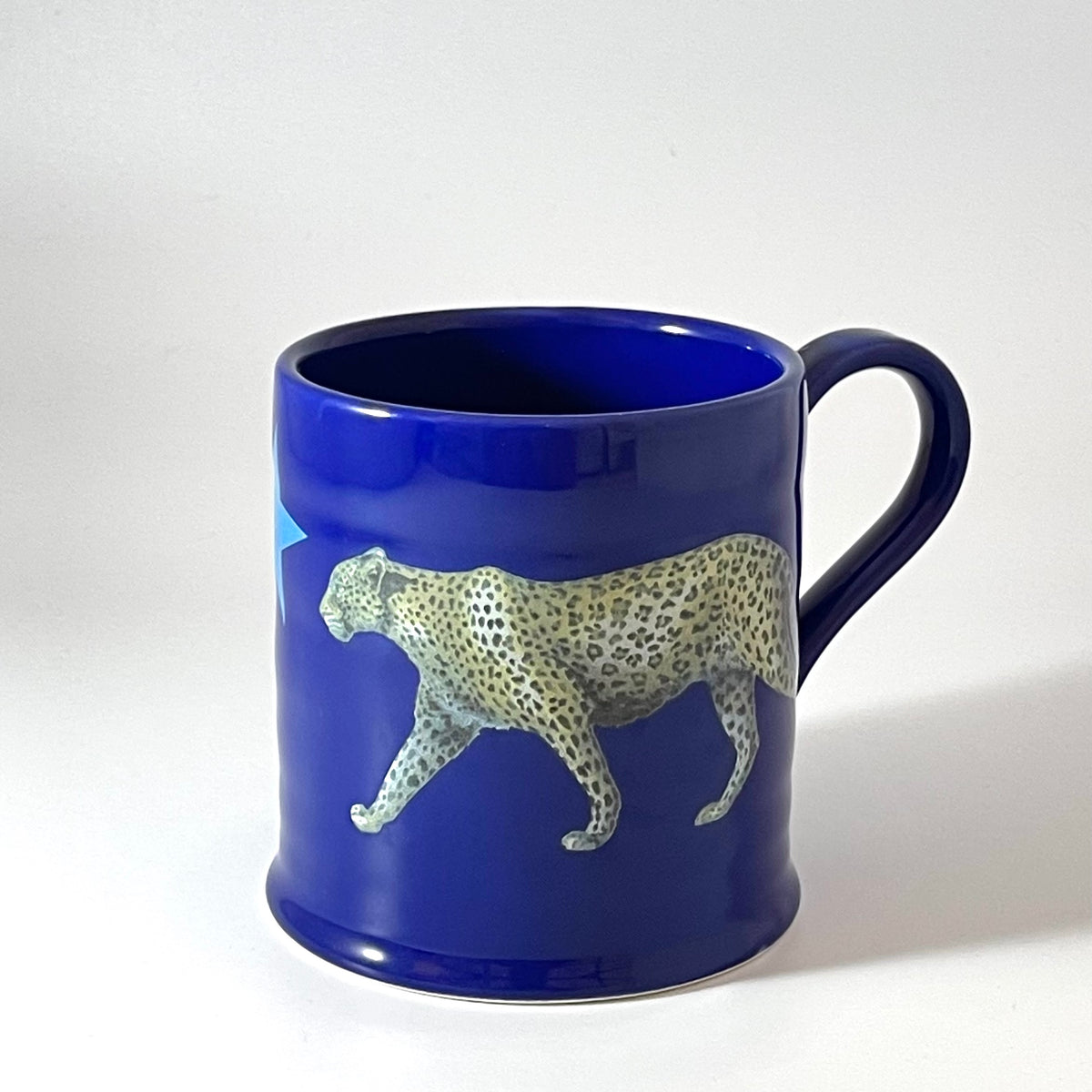 Pickles Mug Leopard Mug Royal Blue Killy & Co