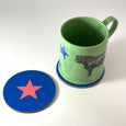 Blue and Pink Star Coaster