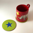 Green and Blue Star Coaster