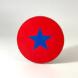Red and Royal Blue Star Coaster