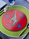 Giraffe and Peacock Muriel and George Place Mat