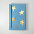 Pale Blue and Gold Star A5 Notebook