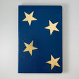 Royal Blue and Gold Star A5 Notebook